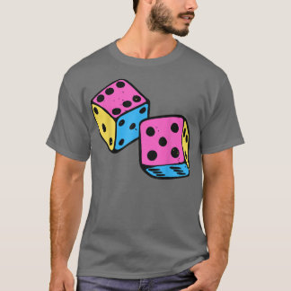 T-shirt Panseual Dice Panseual Pride Mois LGBT