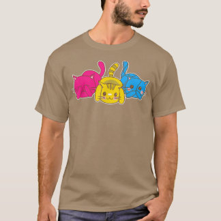 T-shirt Panseual Kawaii Cat Anime Art Cute Panseual Pride