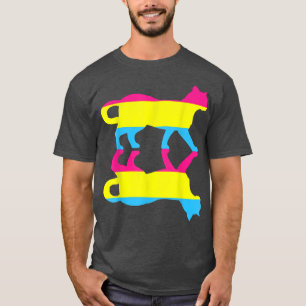 T-shirt Panseuple Drapeau Animal Chat Droits de l'homme LG