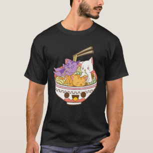 T-shirt Pansexual Anime Ramen Tee Chats Japonais Ramen Noo