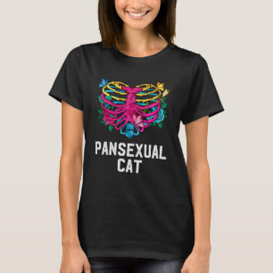 T-shirt Pansexual Chat Pan LGBTQ Non binaire Fierté Amis A