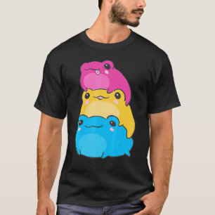 T-shirt Pansexual Drapeau Couleur Grenouilles Subtil Pan P