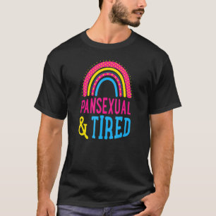 T-shirt Pansexual Et Fatigué Cute Boho Style Bohemian Rain