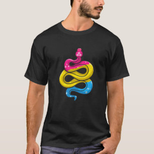 T-shirt Pansexual Fierté Stude Pan Drapeau Couleurs Serpen