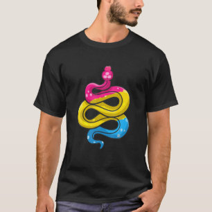 T-shirt Pansexual Fierté Stude Pan Drapeau Couleurs Serpen
