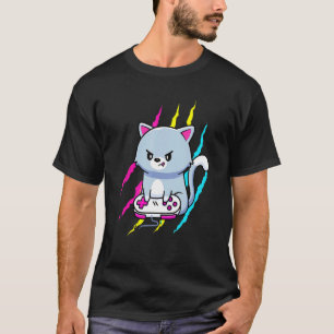 T-shirt Pansexual Gaymer Geek Pride Lgbt Jeu Vidéo Chat