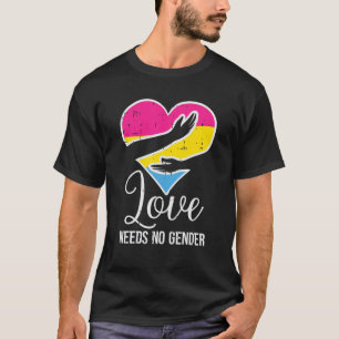 T-shirt Pansexual Heart Hug Amour Besoin Pas Genre Pan Fie