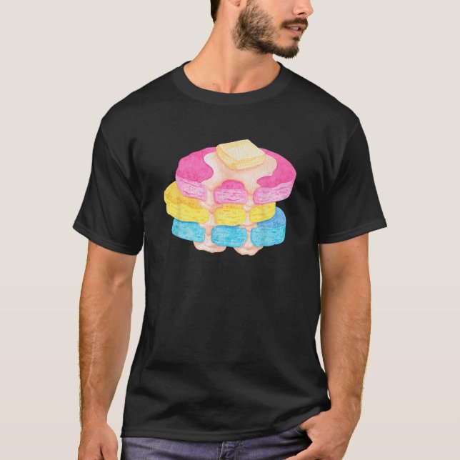 T-shirt Pansexual Pancake (Devant)
