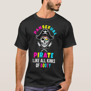 T-shirt Pansexual Pirate Booty Gay Lgbtq Pride Mois