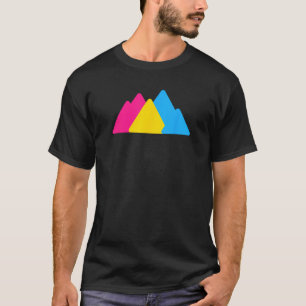 T-shirt Pansexual Pride Mounts LGBTQ Pan drapeau LGBTQIA+