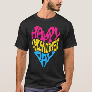 T-shirt Pansexual Valentine's Day Pan LGBTQ LGBT Love and
