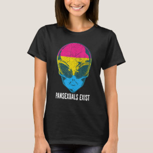 T-shirt Pansexuels existants Pan Alien Pride Rainbow Lgbtq
