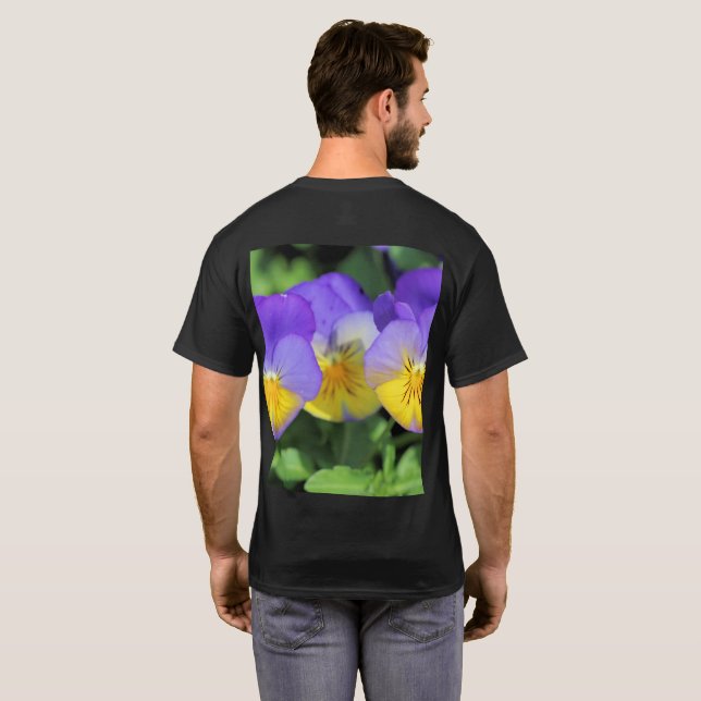 T-shirt Pansies (Dos entier)
