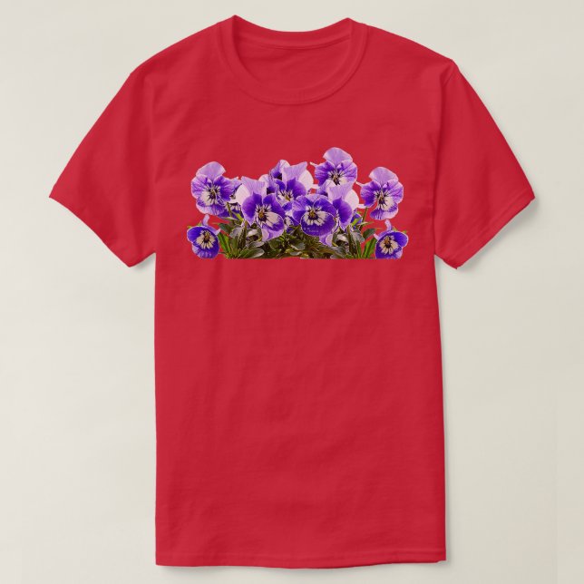 T-shirt Pansies pour la Fête des mères (Design devant)