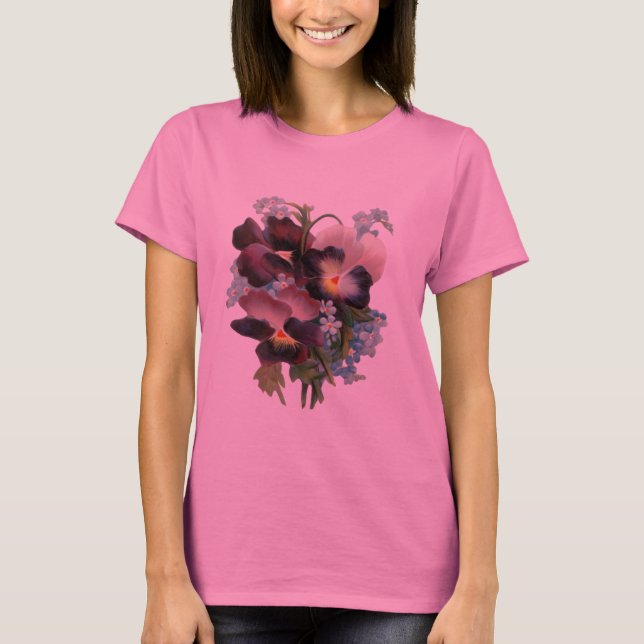 T-shirt Pansy Bouquet (Devant)