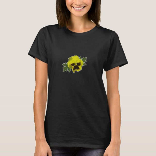 T-shirt Pansy jaune (Devant)
