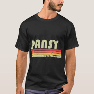 T-shirt PANSY Nom du cadeau Personnalisé Retro Vintage ann