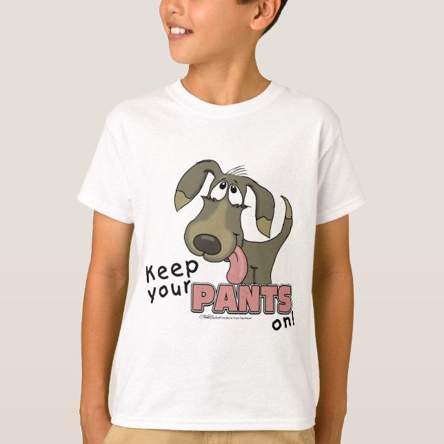 T-shirt Pantalon de garde-chien (Devant)