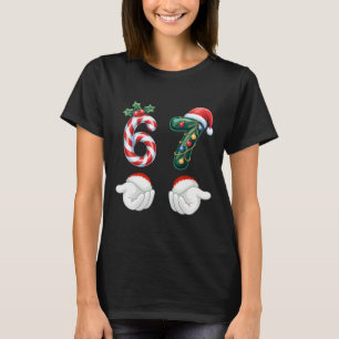 T-shirt Pantalon de Noël drôle 67 Six Sept Meme 6 7 Elf 