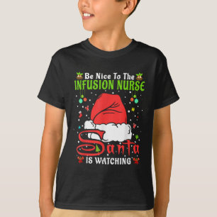 T-shirt Pantalon de Noël Santa Xmas Sois gentil avec l'inf