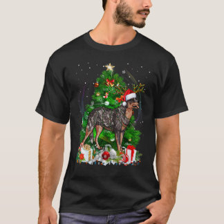 T-shirt Pantalon de pyjama avec lumière de sapin de Noël p
