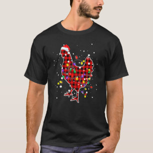 T-shirt Pantalon de pyjama de Noël en carreaux rouges Buff