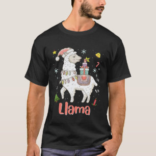 T-shirt Pantalon de pyjama lama pour fille avec guirlandes