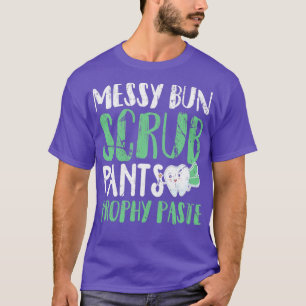 T-shirt Pantalon de Scrub Messy Bun et Paste de Prophétie