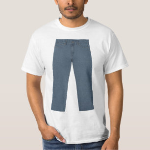 T-shirt PANTALON sur une CHEMISE – Drôle Ironique Illusi