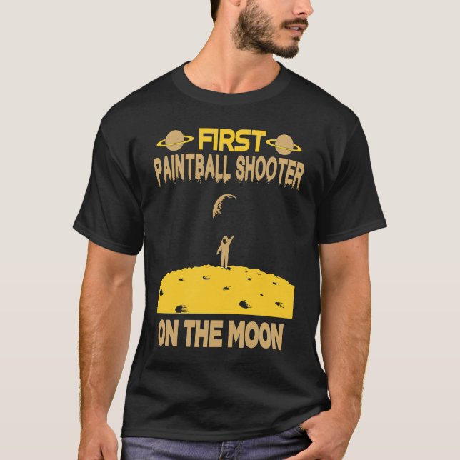 T-shirt Pantball Shooter On The Moon (Devant)