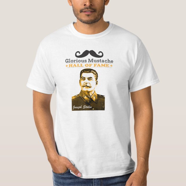 T-shirt Panthéon glorieux de moustache - Joseph Staline (Devant)