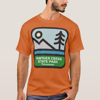 T-shirt Panther Creek State Park Tennessee Simple Line Art