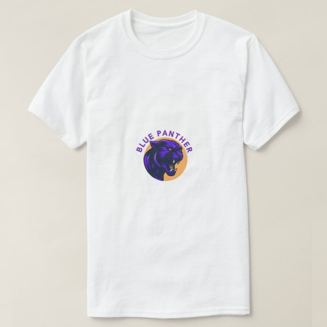 t-shirt panthère bleu (Design devant)
