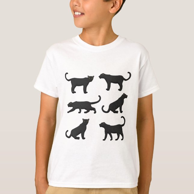 T-shirt panthère choix noire (Devant)