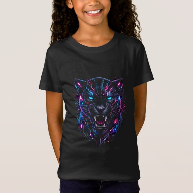 T-Shirt Panthère Cyber (Devant)