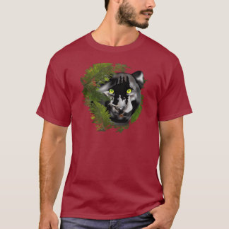 T-shirt Panthère dans le feuillage