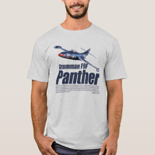 T-shirt "panthère d'art d'aviation de Grumman F9F