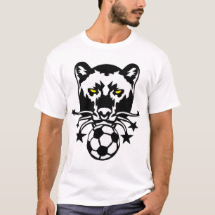T-shirt panthere foot logo football soccer sport