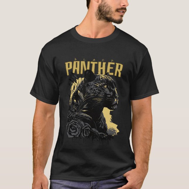 T-shirt Panthère noire (Devant)