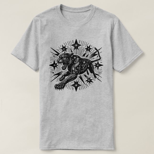 T-shirt Panthère noire (Design devant)