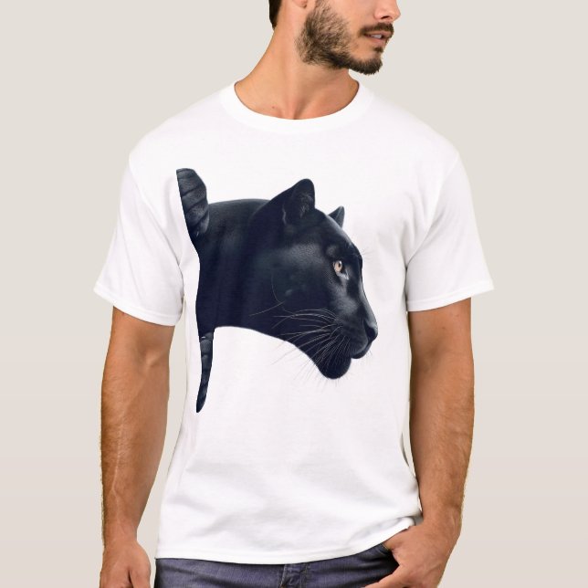 T-shirt panthère noire (Devant)