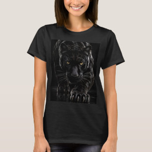 T-shirt Panthère noire – 3D hyperréaliste