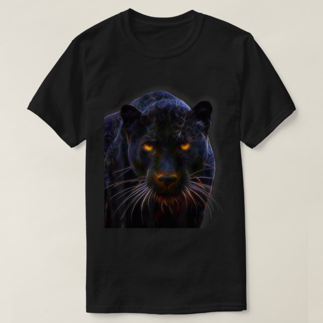 T-shirt Panthère noire Big Chat (Design devant)