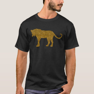 T-shirt Panthère pour femme fille jaguar animal gros chat