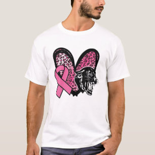 T-shirt Panthers Sensibilisation au cancer du sein léopard
