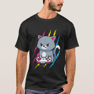 T-shirt Panual Gaymer Geek Pride Lgbt Video Game Lover Gif