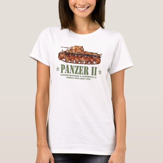 T-shirt Panzer II A2 2ÈME GUERRE MONDIALE allemands de cha (Devant)