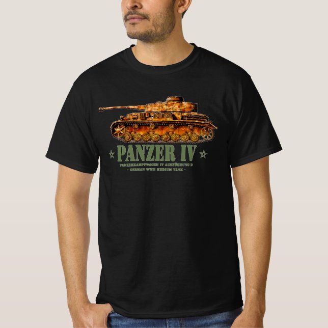 T-shirt Panzer IV D Guerre mondiale Deux Allemands 2ÈME GU (Devant)