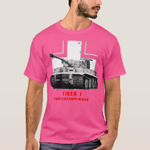 T-shirt Panzerkampfwagen Tiger I Char militaire 2ÈME GUERR