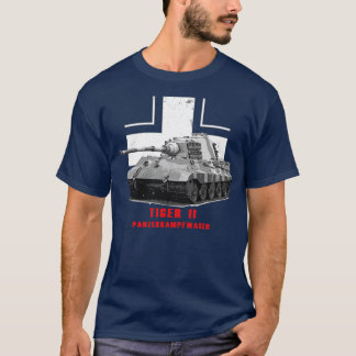 T-shirt Panzerkampfwagen Tiger II char militaire 2ÈME GUER